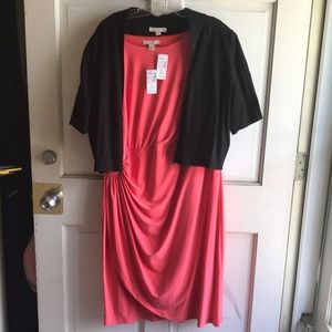 NWT—DressBarn two piece set—dress and cardigan